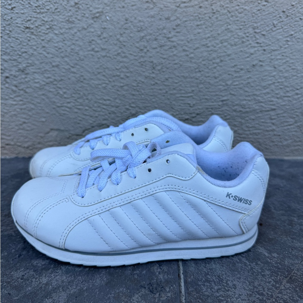 K-Swiss VERSTAD III  preschool kids 1.5 white shoes